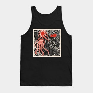 Underwater Lino Cut Tank Top